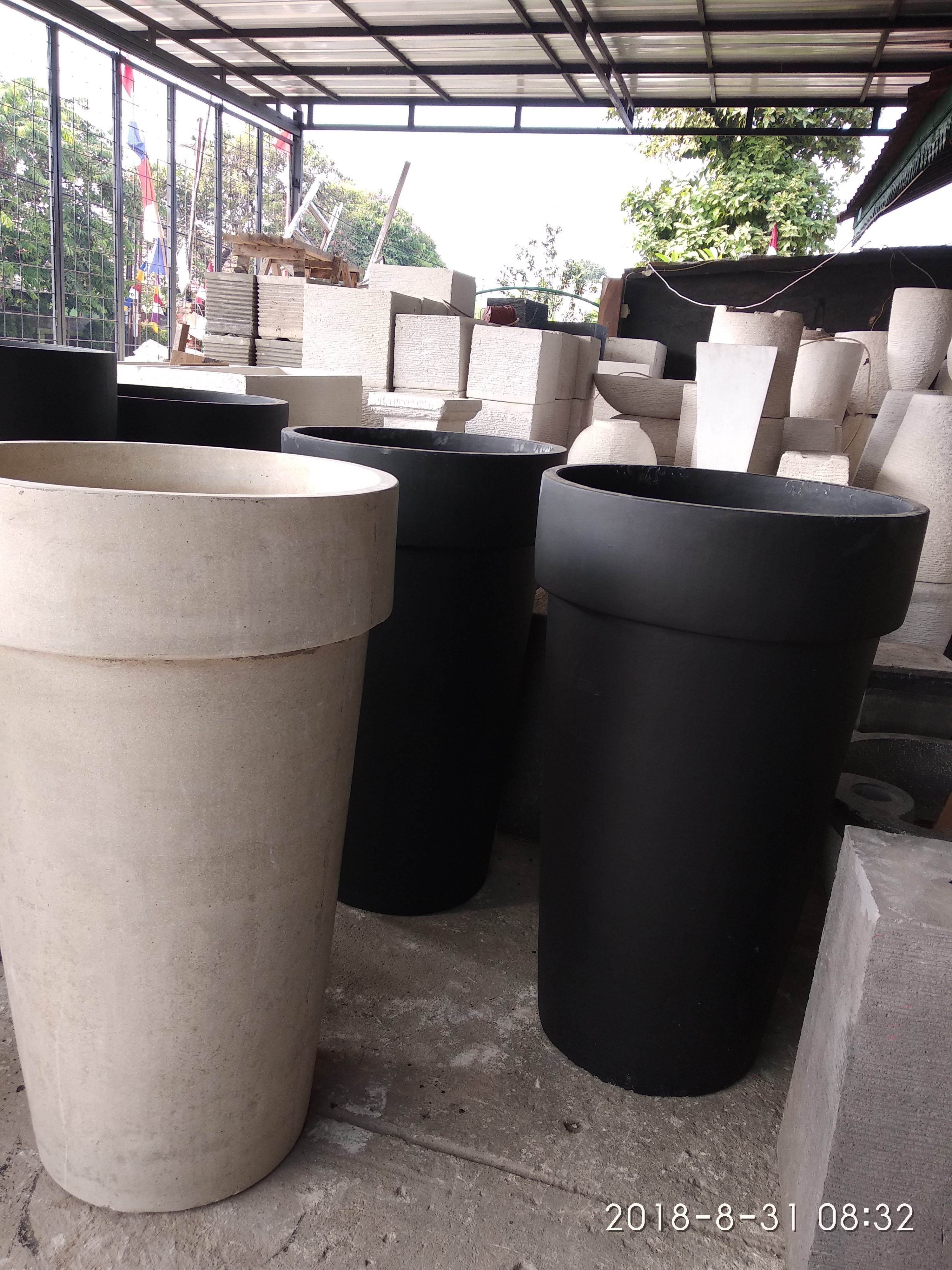  Pot  beton  tipe jumbo size finishing doff Bak Mandi Unik