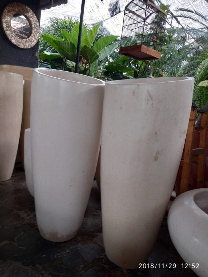 Pot Terrazzo Bulat Tinggi 90cm Diameter 30cm - Image 4