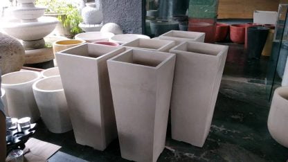 Pot Terrazzo Piramid Finishing Glossy Tinggi 90 - Image 3