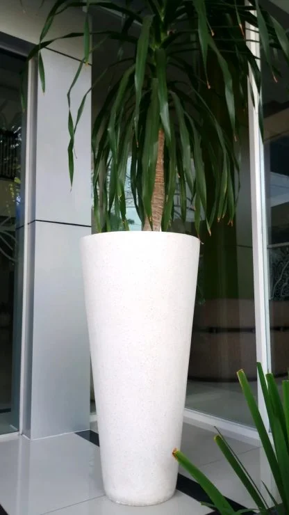 Pot Terrazzo Tipe Vas Glossy Tinggi 100cm Diameter 40cm