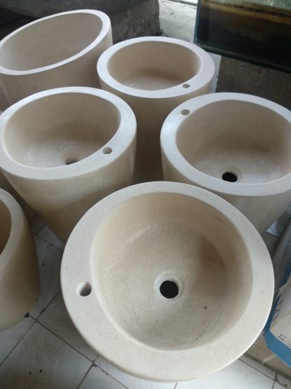 Washtafel Terazzo Vas Glossy Tinggi80cm Diameter40cm - Image 2