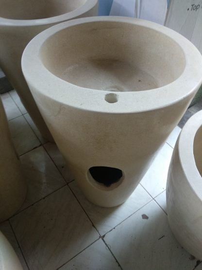 Washtafel Terazzo Vas Glossy Tinggi80cm Diameter40cm