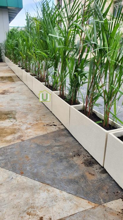 Pot Persegi Panjang Teraso Glossy